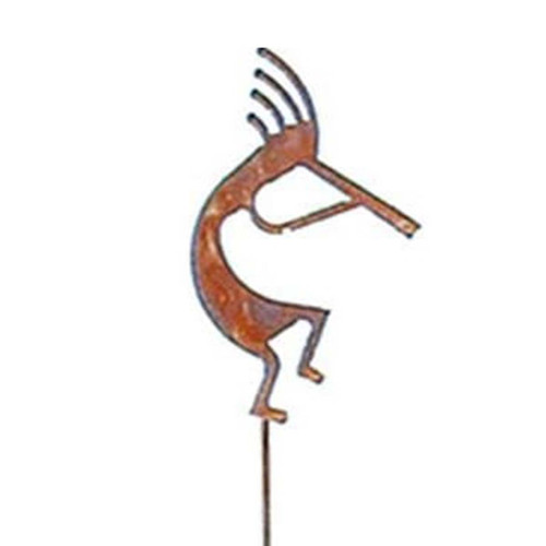 Rustic Kokopelli Garden Stake