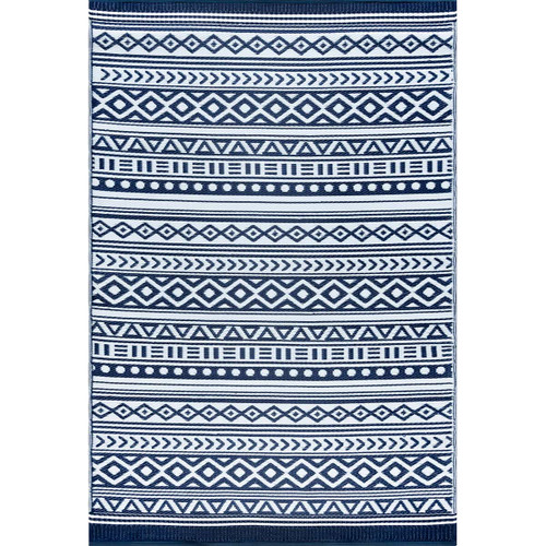 Avandaro Blue Indoor/Outdoor Utility Mat - 6 x 9