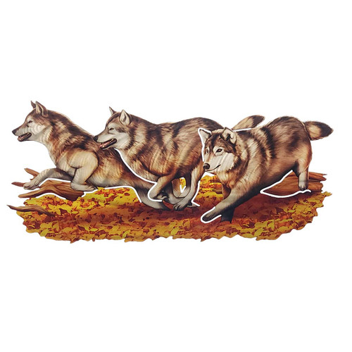 Running Wolves Wall Art