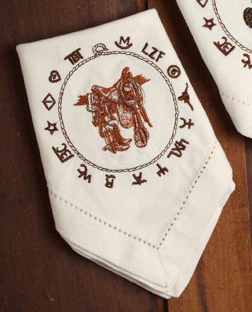 Boots & Saddle Napkins - Set of 4