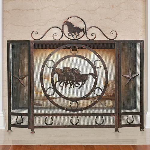 Mustang Freedom Fireplace Screen