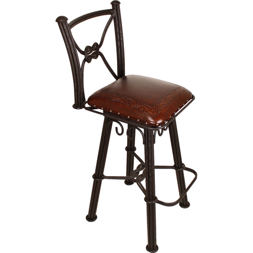 Coronado Swivel Barstool - Classic Antique Brown