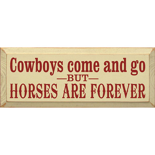 Cowboys & Horses Wooden Wall Art