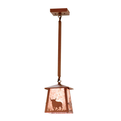 Cattle Roundup Pendant Light