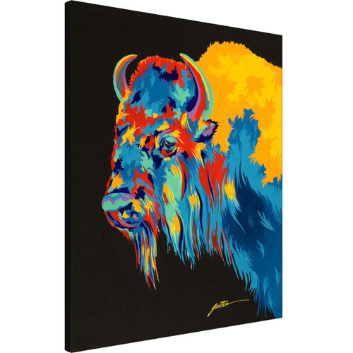 Bison Pop Color Wall Art