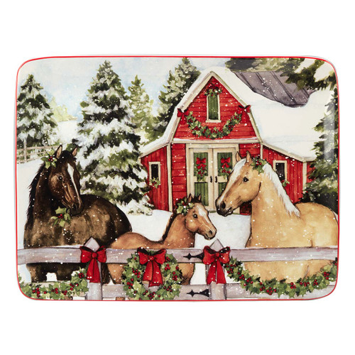 Holiday Haven Rectangular Platter - Large