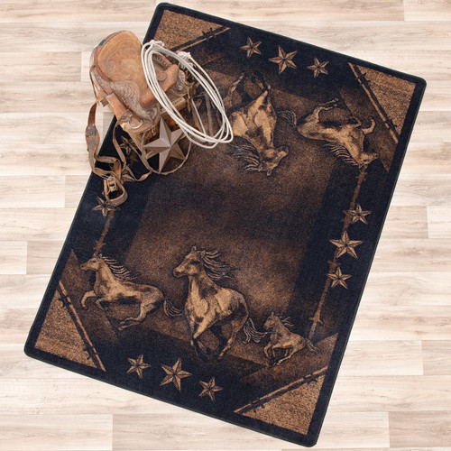 Wild Horses & Stars Rug - 8 x 11