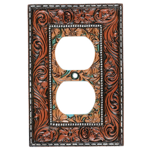 Vaquero Tooled Leather Outlet Cover