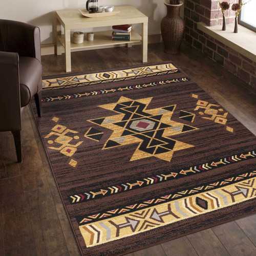 Outlaw Oasis Brown Rug Collection