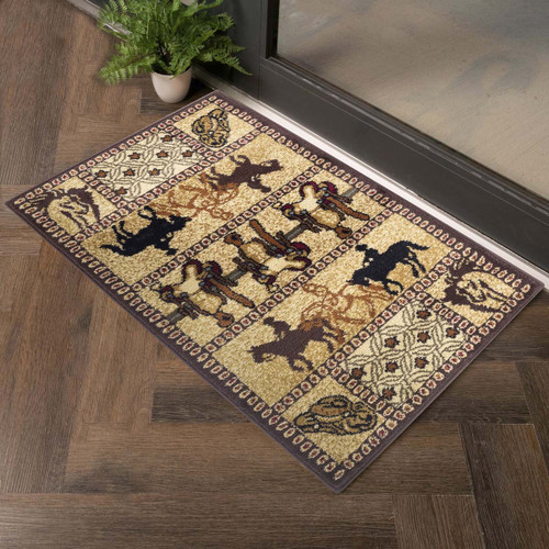 Saddle Up Cowboy Rug - 2 x 3