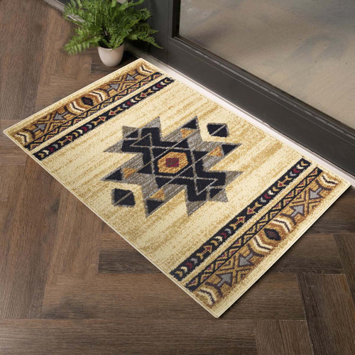 Outlaw Oasis Cream Rug - 2 x 3