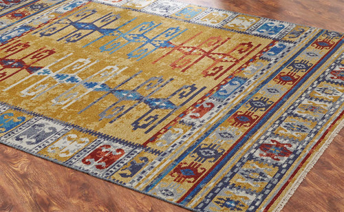 Saffron Skies Mosaic Rug - 4 x 6