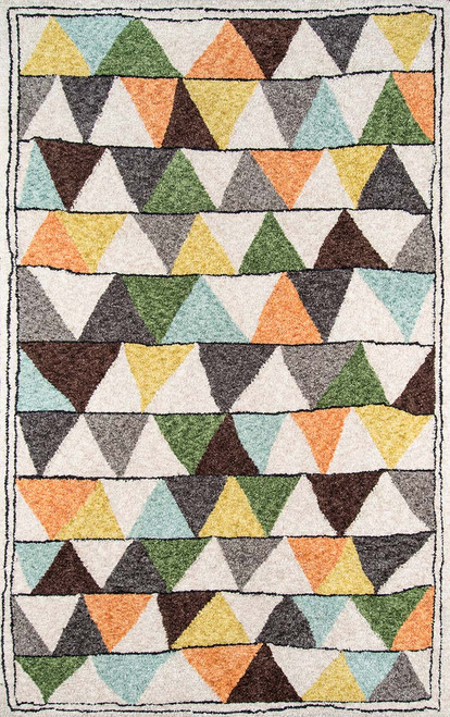 Color Splash Geometric Rug - 2 x 8