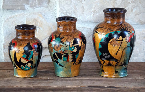 Southwest Spirit Vases - Set of 3