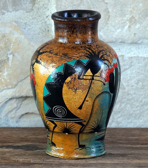 Southwest Spirit Vase - Kokopelli