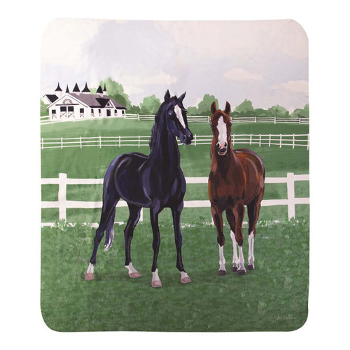 Bluegrass Equine Fleece Throw