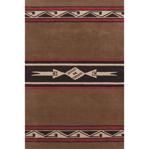 Pueblo Brown Rug - 6 x 9