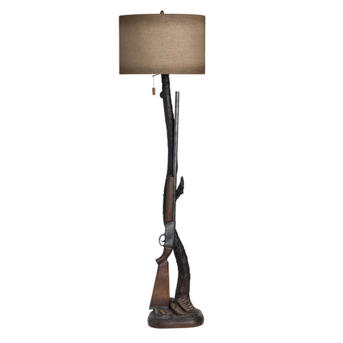 Aged Rifle Floor Lamp
