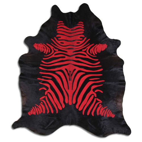 Scarlet Zebra Cowhide Rugs
