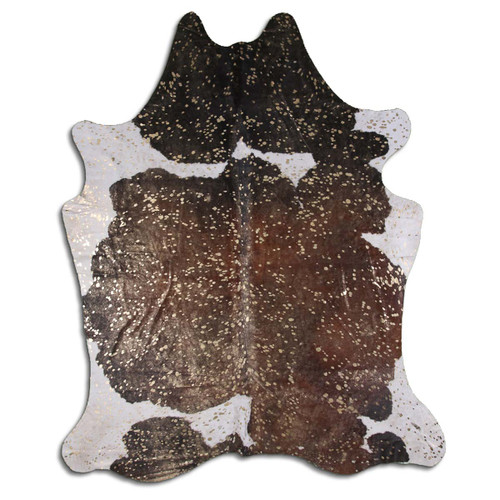 Gold Specked Tri Cowhide Rugs