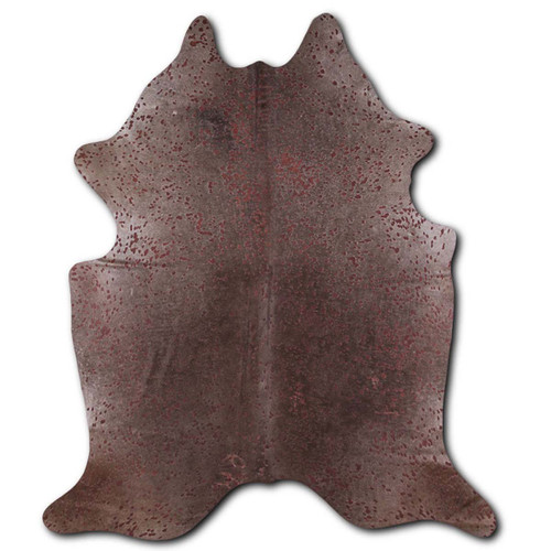 Brown Specked Cowhide Rug - Medium