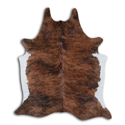 White Belly Tri-Color Cowhide Rug - Medium