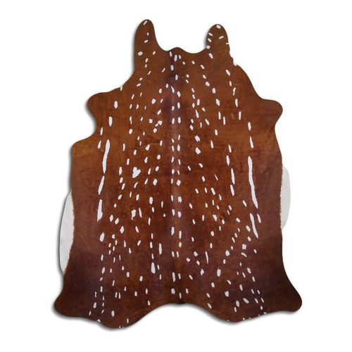 Whitetail Printed Cowhide Rug - Large