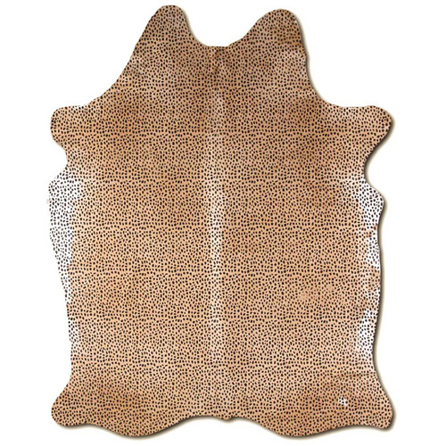 Cheetah Printed Cowhide Rug - Medium