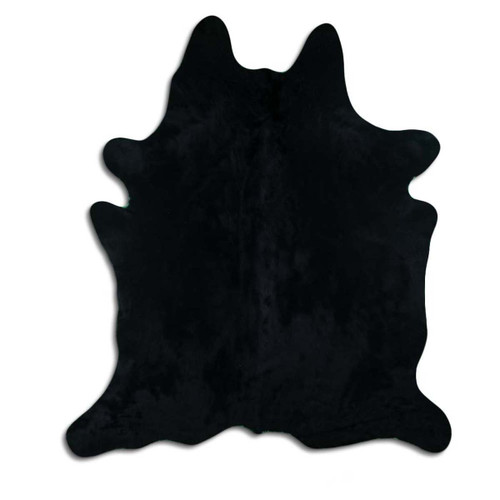 Midnight Black Cowhide Rug - Large