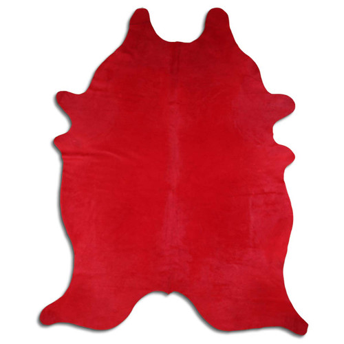 Cherry Cowhide Rug - Medium