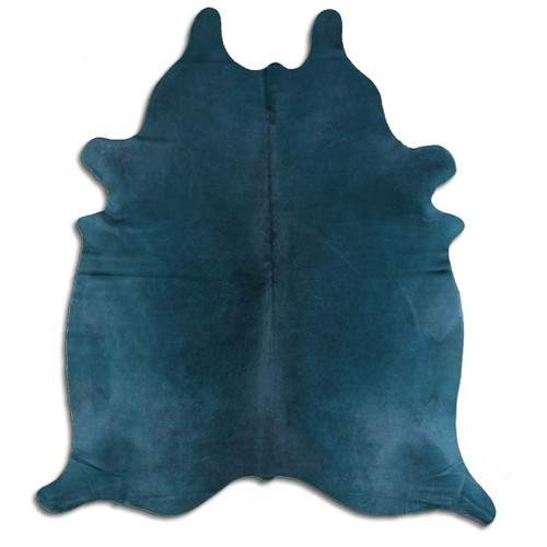 Turquoise Cowhide Rug - Medium