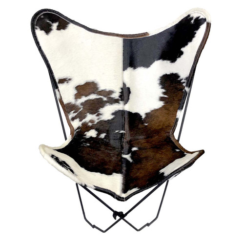 Tricolor Cowhide Sling Chair