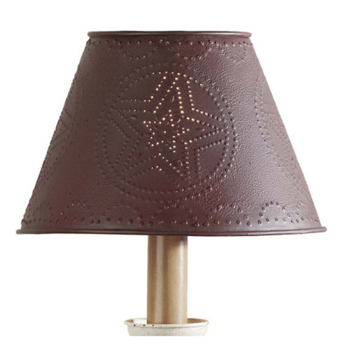 Red Star Metal Lampshade - 12 Inch