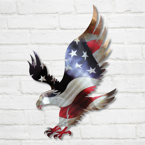 American Flag Eagle Wall Hanging