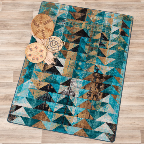 Arrowhead Creek Turquoise Rug - 4 x 5