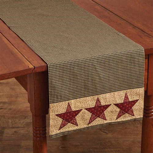 Ruby Stars Table Runner - 54 Inch