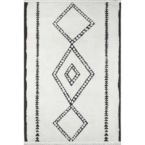 Triple Diamond Ivory Rug - 2 x 3