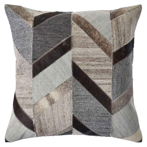 Faux Cowhide Chevrons Pillow