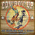 Cowboy Up Personalized Sign - 18 x 18