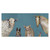 Farm Animals Teal Canvas Art