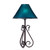 S Curves & Rings Iron Table Lamp