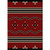 Big Chief Red Rug - 4 x 6