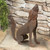 Howling Coyote Metal Sculpture - Large