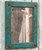 Turquoise and Red Mirror