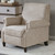 Burton Push Back Recliner - Sand - OUT OF STOCK UNTIL 01/12/2024