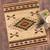 Diamond Arrow Beige Rug - 5 x 8