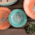 Feather Design Melamine Salad Plates - Set of 4