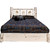 Frontier Platform Bed with Laser-Engraved Bronc Design - King