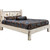 Frontier Platform Bed with Laser-Engraved Bronc Design - Queen