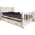 Frontier Storage Bed with Laser-Engraved Bronc Design - Cal King